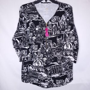 Belle Kim Gravel Top Large Black Primabelle Knit Ciao Zip Up Tassel Egyptian